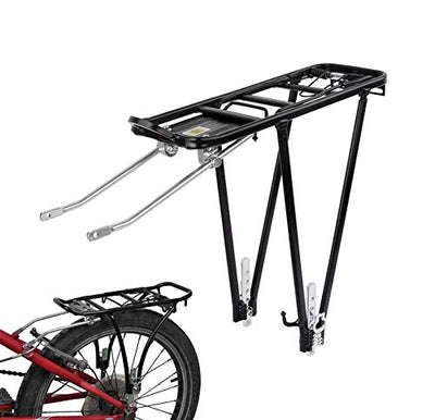 Bike Cargo Rack Cargo Universal Adjustable Bicycle Rear Luggage Touring Carrier Racks 55lbs Capacity