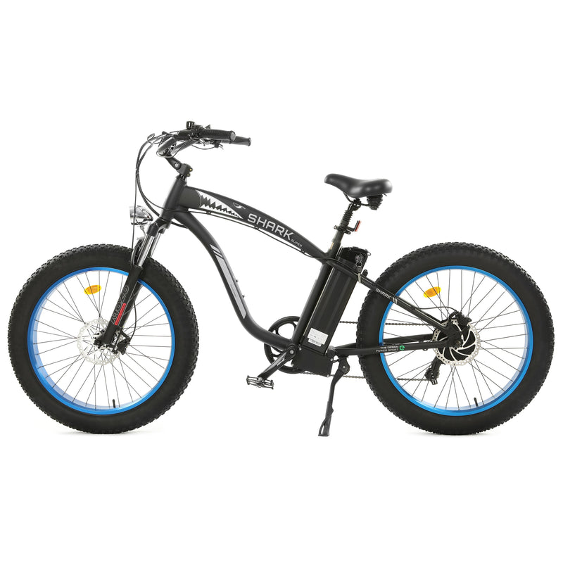 UL Certified-Ecotric Hammer Electric Fat Tire Beach Snow Bike-Blue