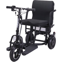 MotoTec Folding Mobility Electric Trike 48v 700w Dual Motor Lithium Black