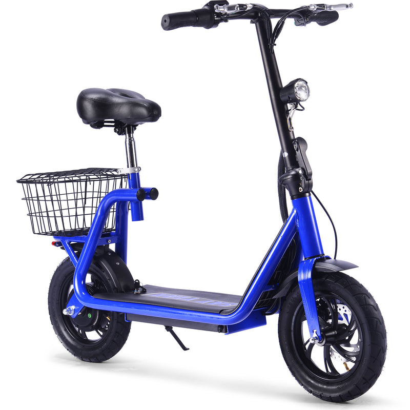 MotoTec Metro 36v 500w Lithium Electric Scooter Blue